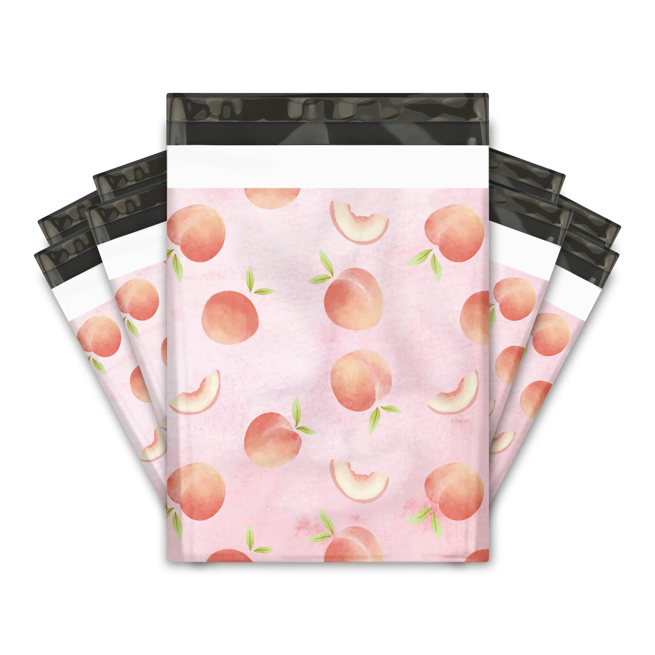 10x13 Peach Designer Poly Mailers Shipping Envelopes Premium Printed Bags