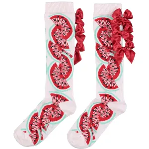 A DEE - Eden Watermelon Knee High Sock - Red