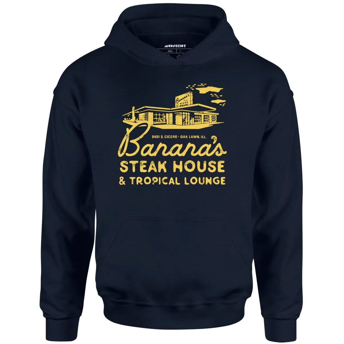 Banana's Steak House - Oak Lawn, Il - Vintage Restaurant - Unisex Hoodie