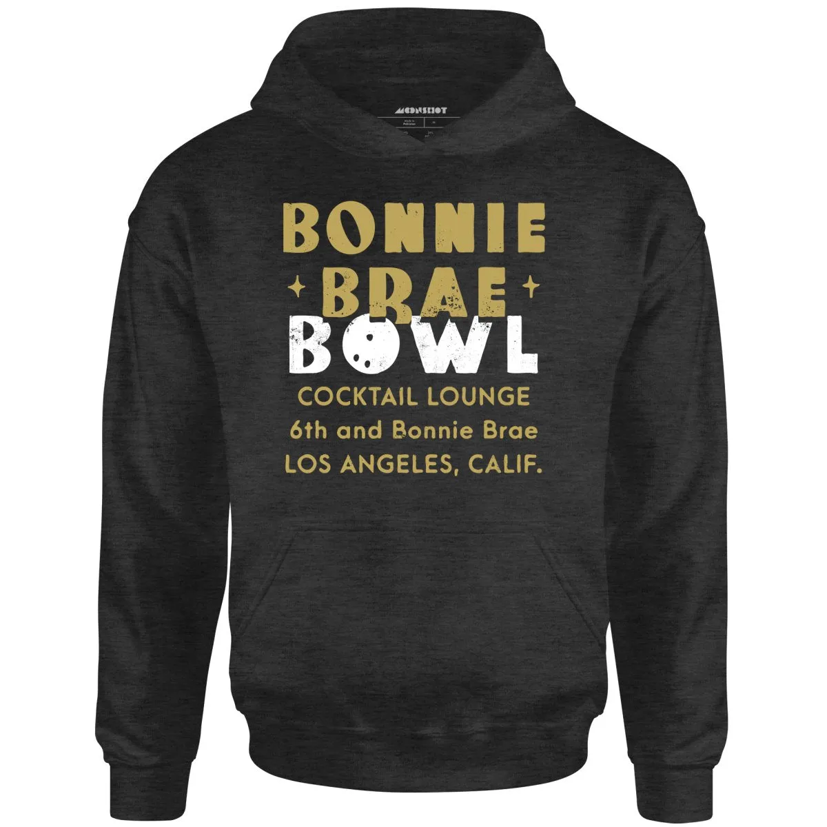 Bonnie Brae Bowl - Los Angeles, CA - Vintage Bowling Alley - Unisex Hoodie