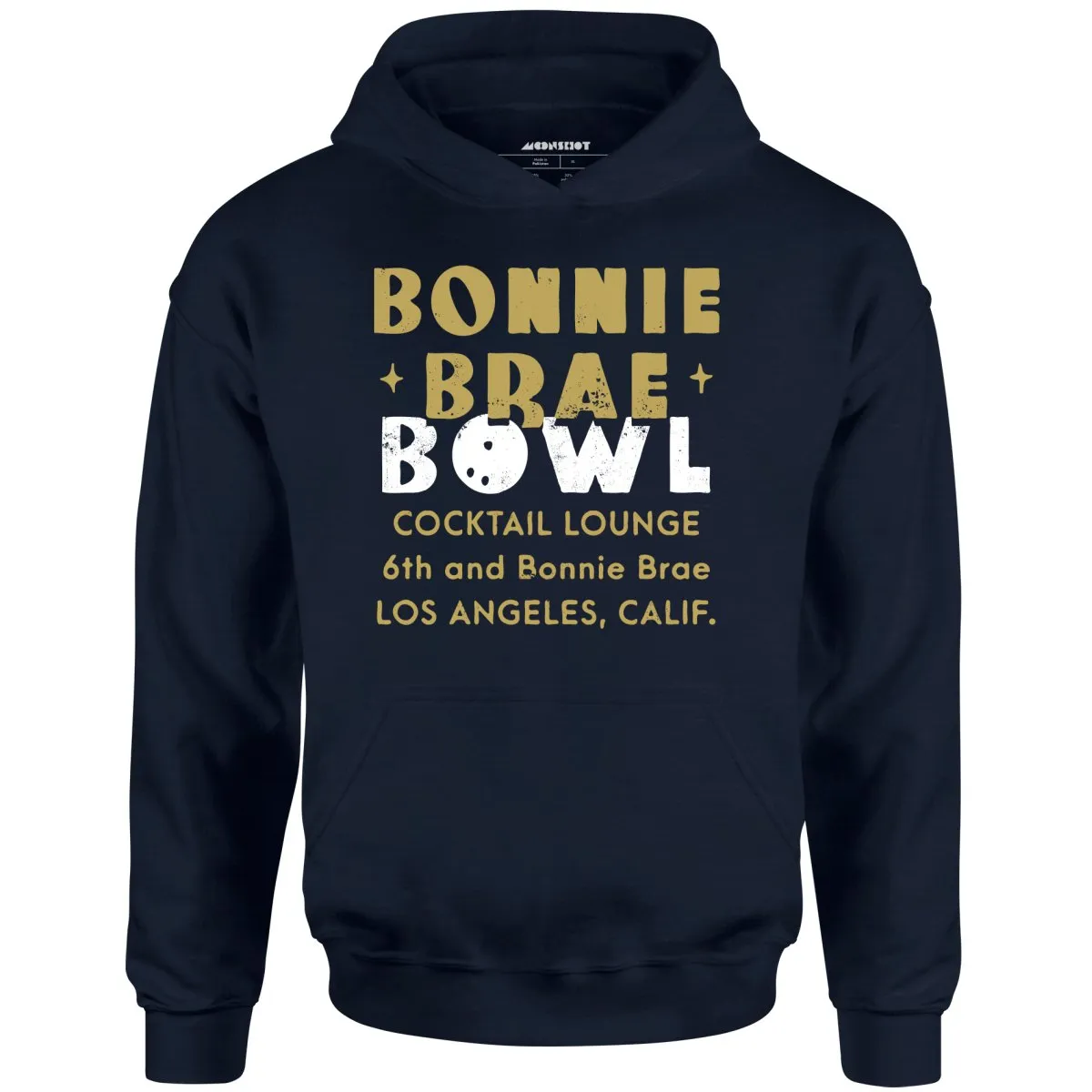 Bonnie Brae Bowl - Los Angeles, CA - Vintage Bowling Alley - Unisex Hoodie