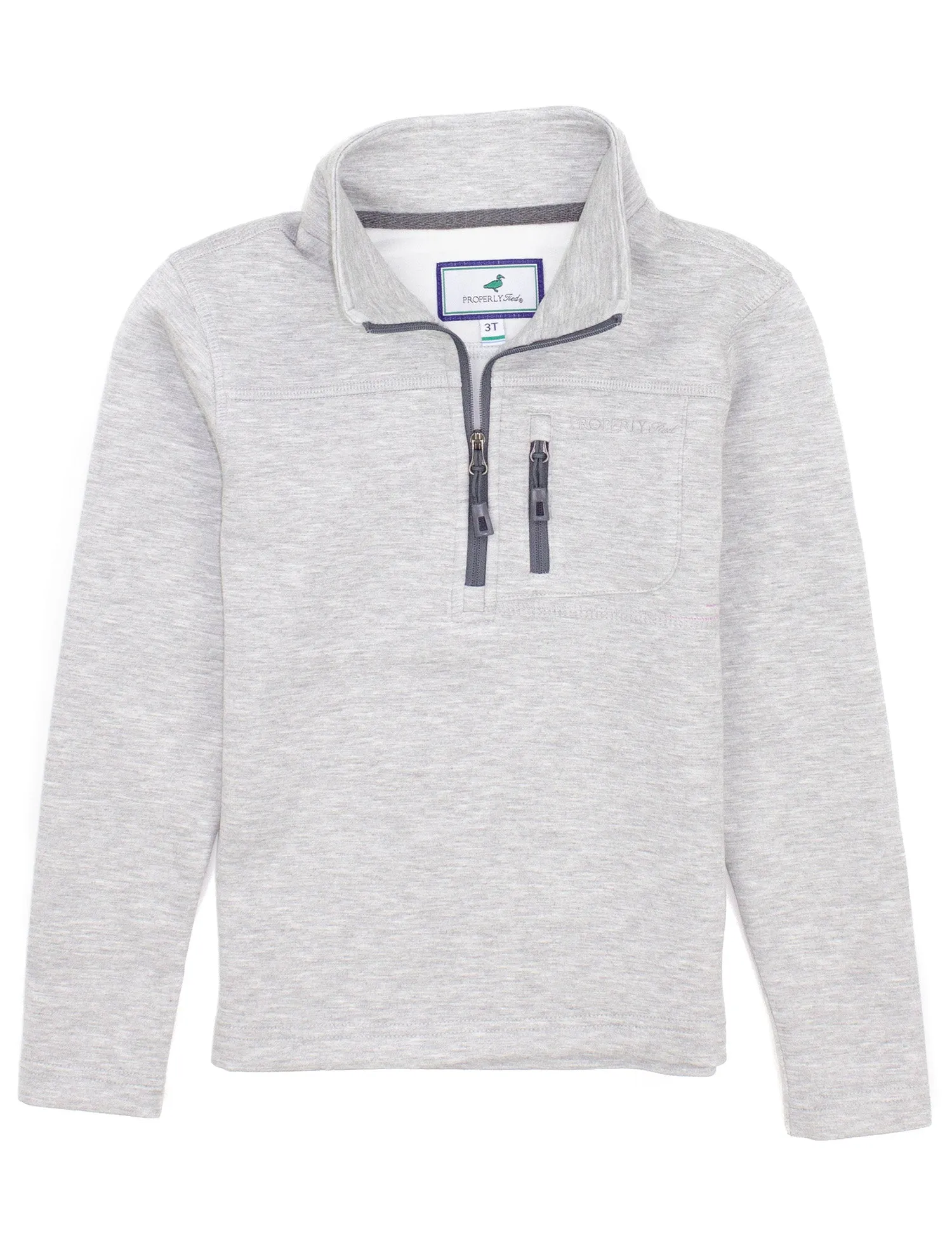 Boy's Arctic Pullover - Light Heather Gray