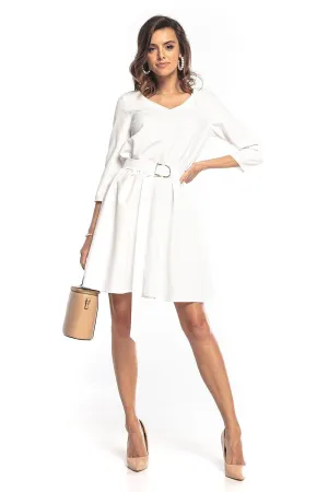 Chic Belted Ethereal Trapeze Dress