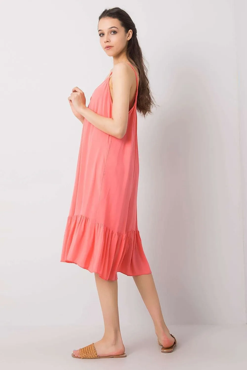 Chic Summer Strapless Flare Dress - Breezy Viscose Blend