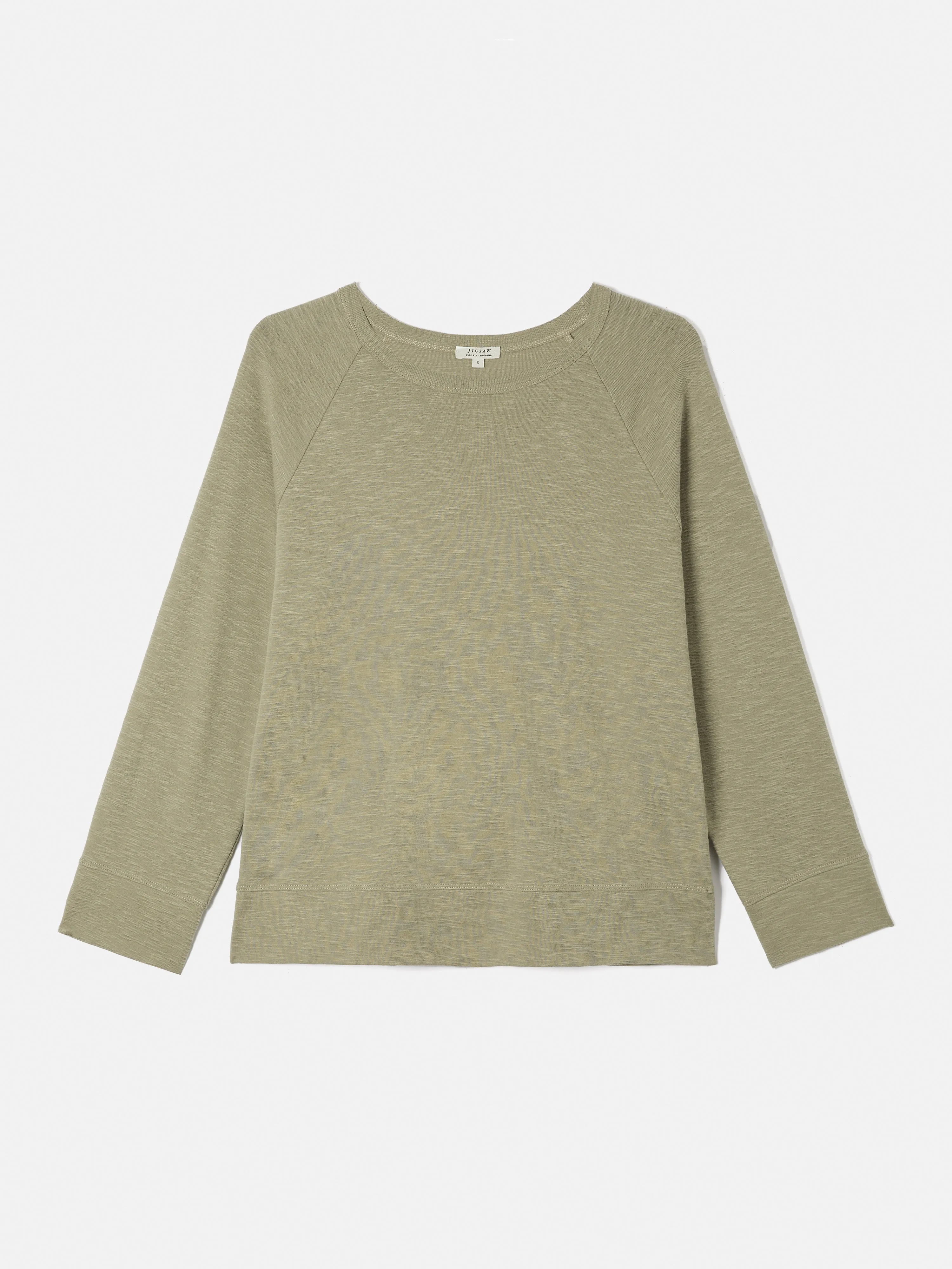 Cotton Luxe Raglan Tee | Khaki