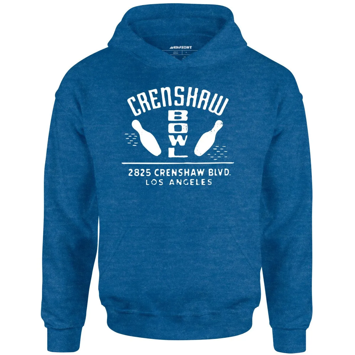 Crenshaw Bowl - Los Angeles, CA - Vintage Bowling Alley - Unisex Hoodie