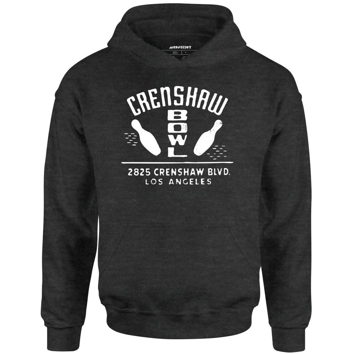 Crenshaw Bowl - Los Angeles, CA - Vintage Bowling Alley - Unisex Hoodie