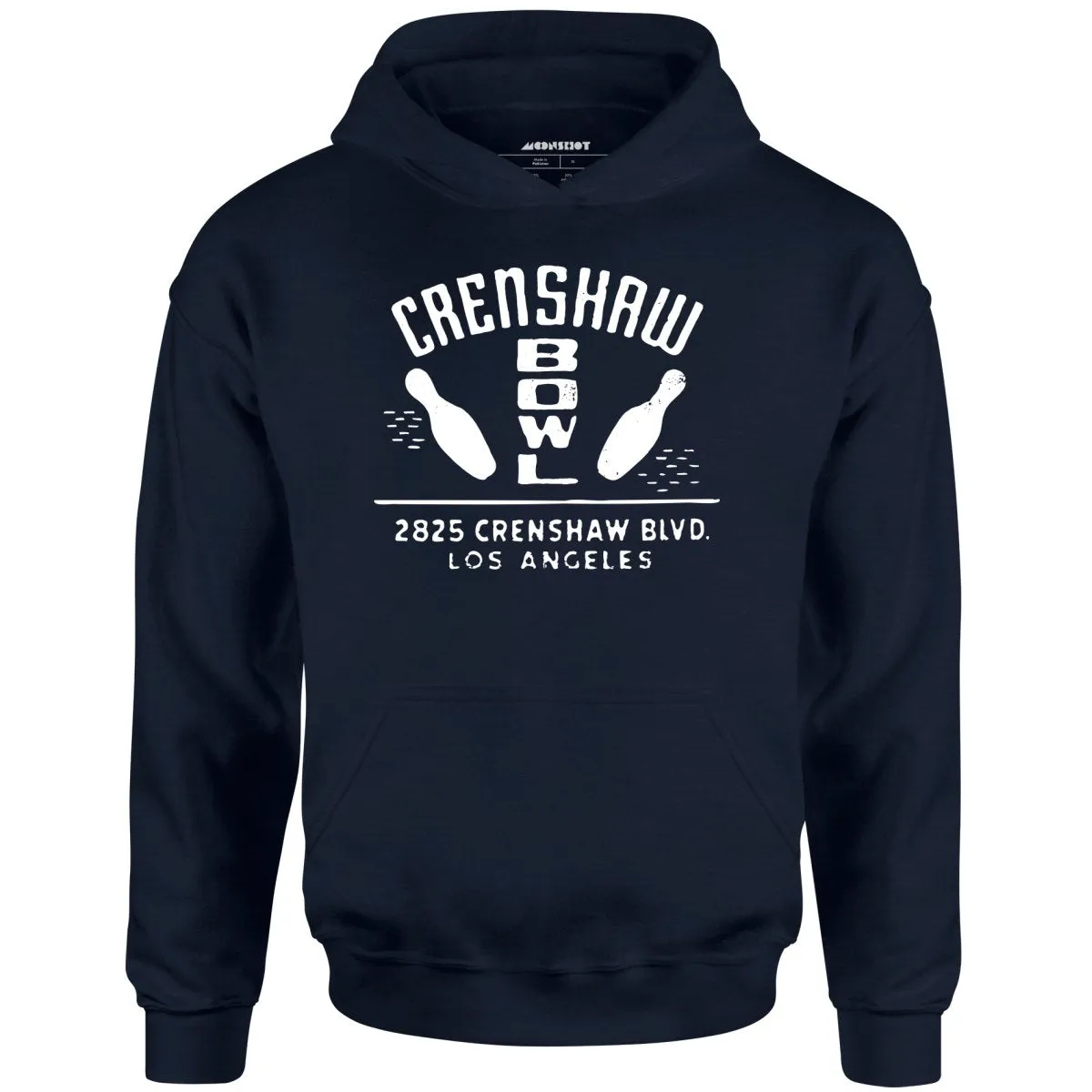 Crenshaw Bowl - Los Angeles, CA - Vintage Bowling Alley - Unisex Hoodie