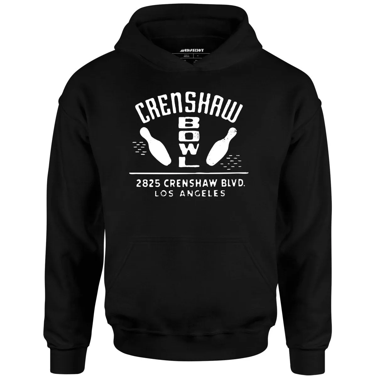 Crenshaw Bowl - Los Angeles, CA - Vintage Bowling Alley - Unisex Hoodie