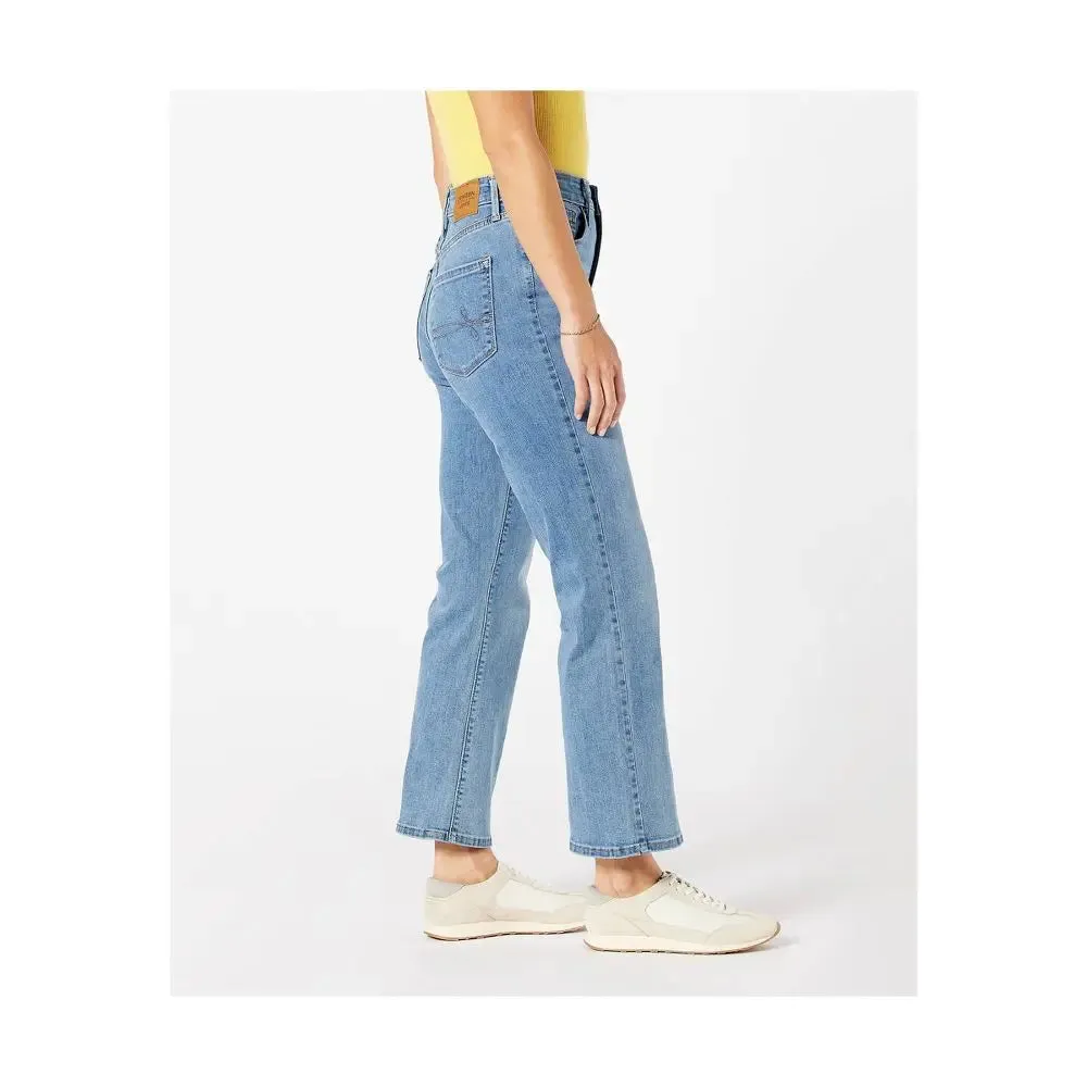 DENIZEN from Levi's Women's High Rise Flare Crop Jeans Heavyweight