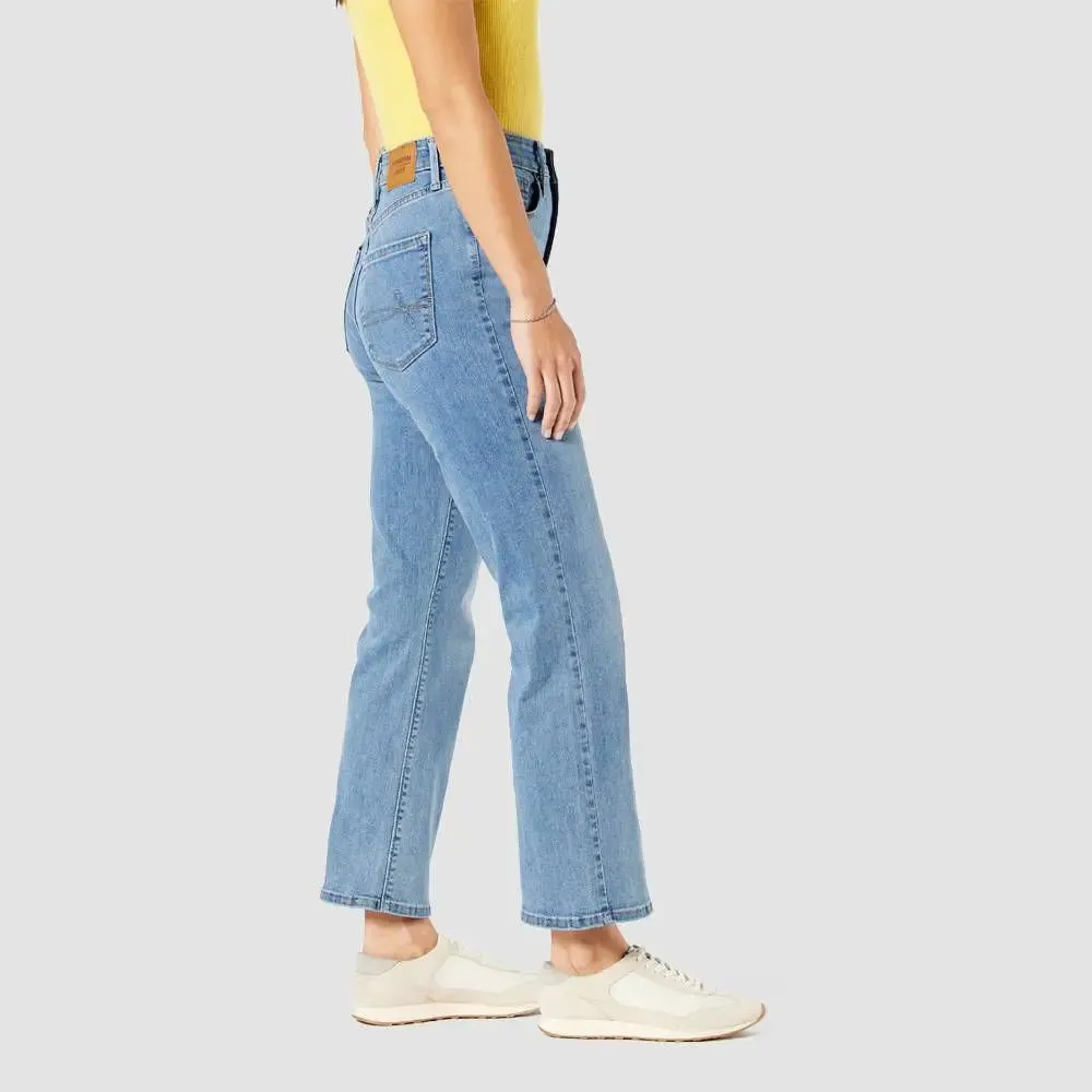 DENIZEN from Levi's Women's High Rise Flare Crop Jeans Heavyweight