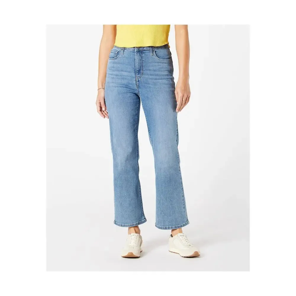 DENIZEN from Levi's Women's High Rise Flare Crop Jeans Heavyweight