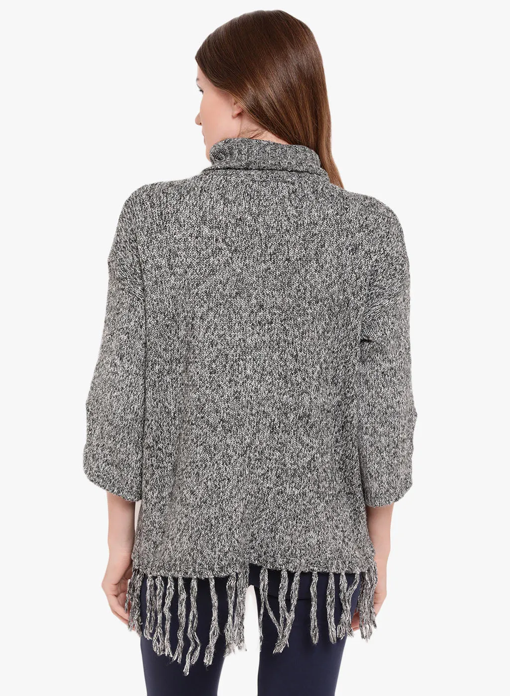 Fair Maiden Hi Neck Boxy Fit Sweater