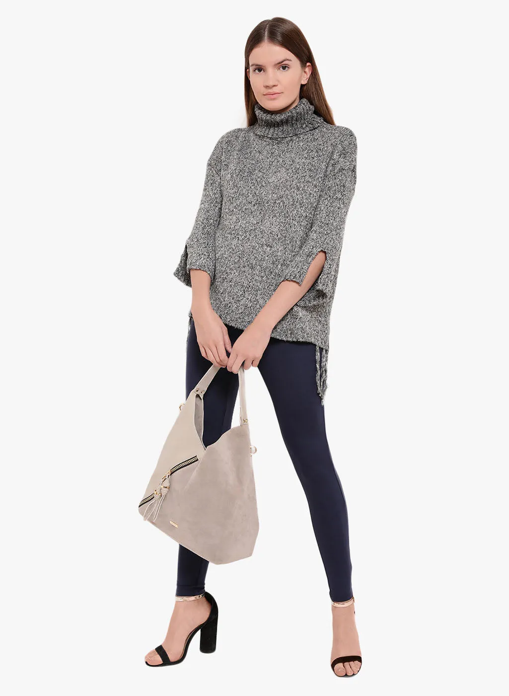 Fair Maiden Hi Neck Boxy Fit Sweater