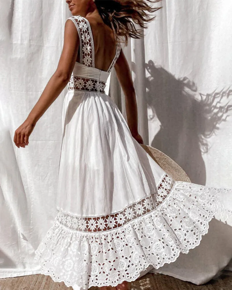 Fashion Lace No Swing Dress