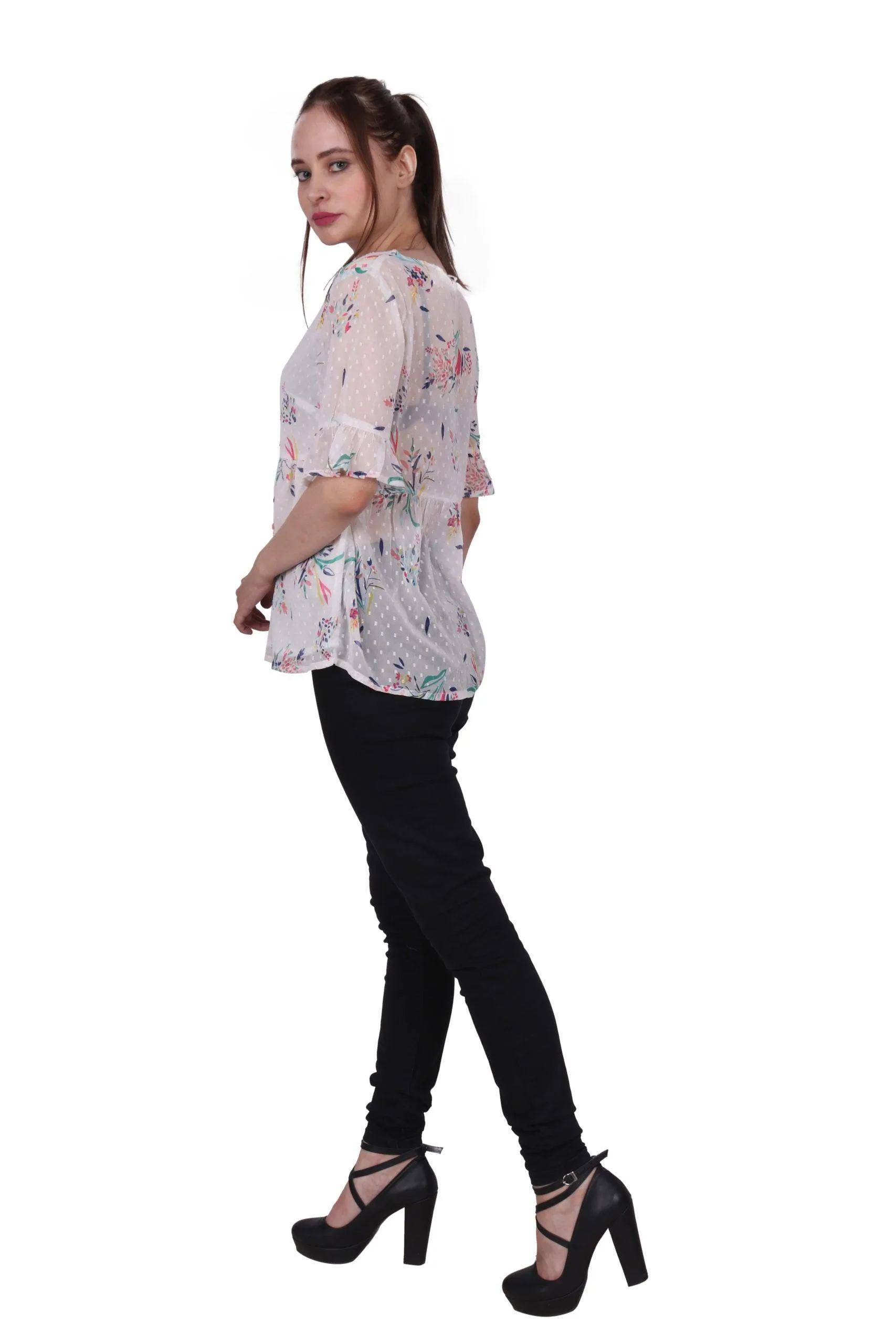 Floral Printed Woven Top