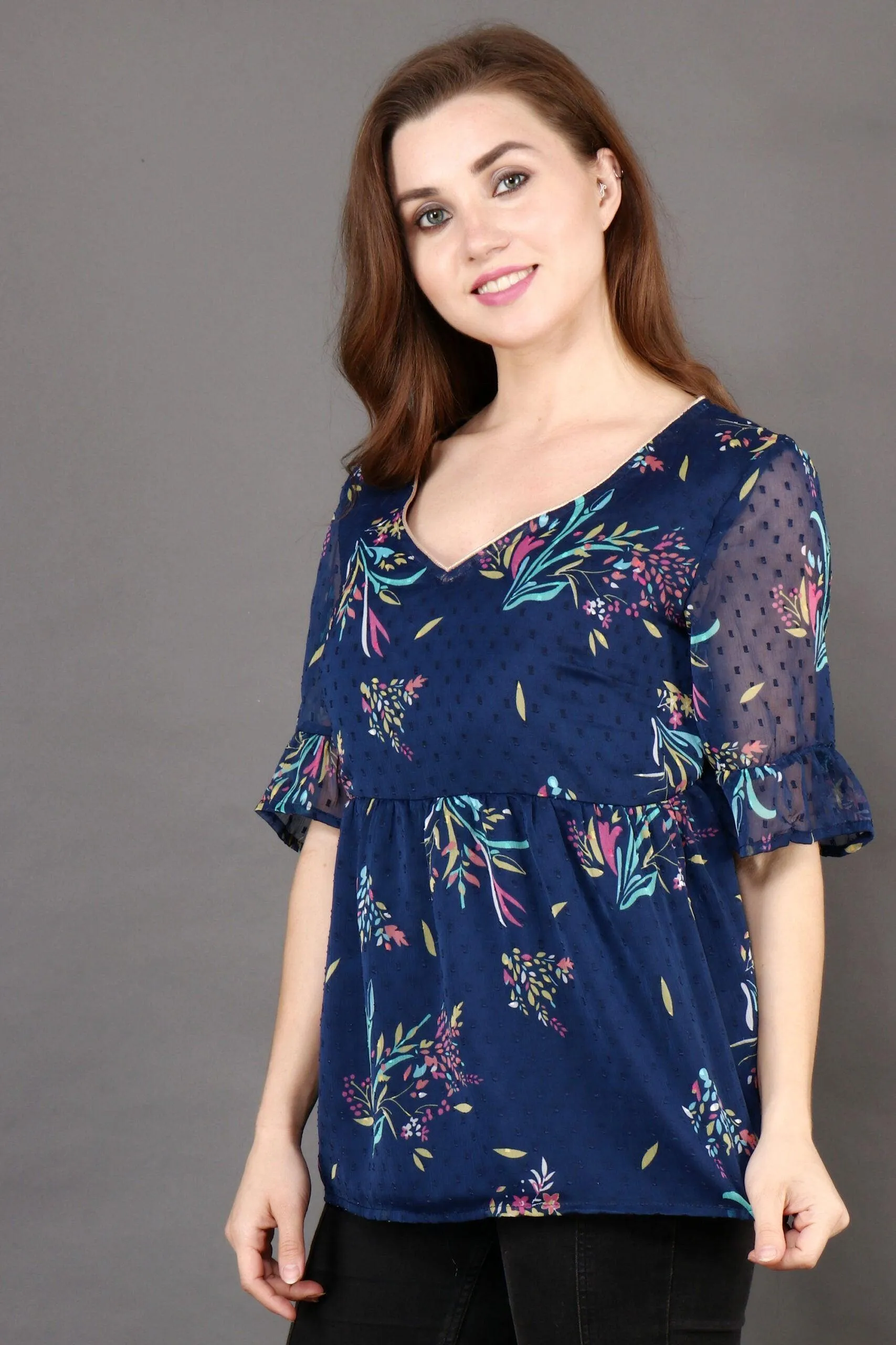 Floral Printed Woven Top