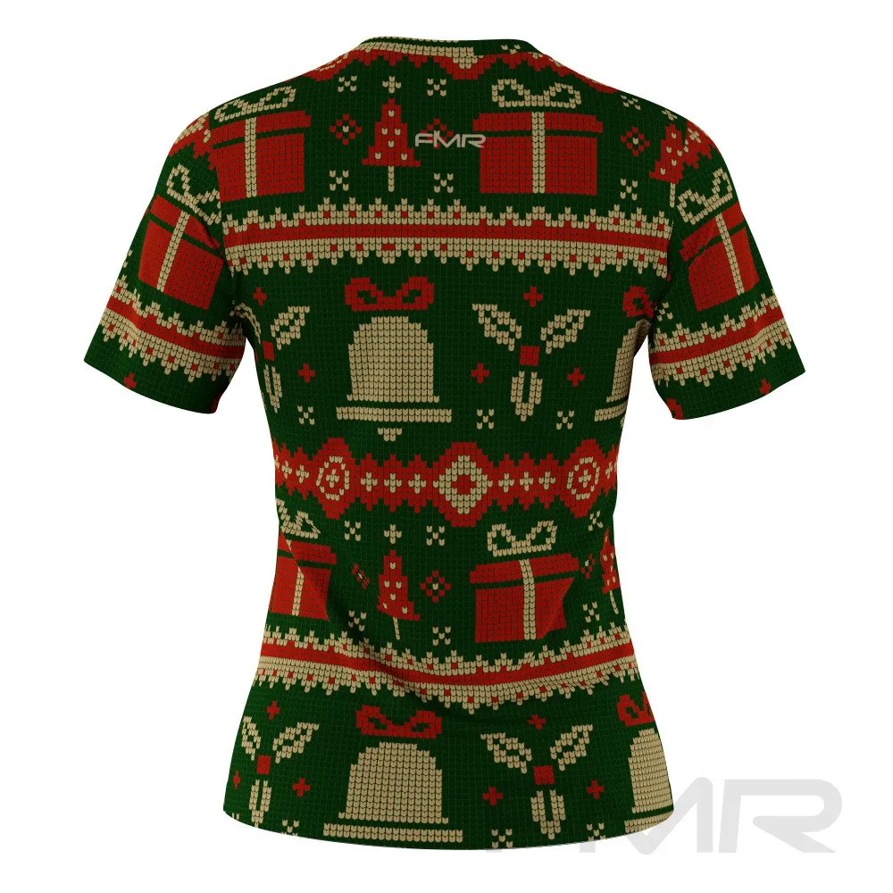 FMR Women's Green Ugly Sweater  Short Sleeve Shirt