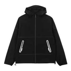 Forty Black/Reflective Laird Hooded Windbreaker