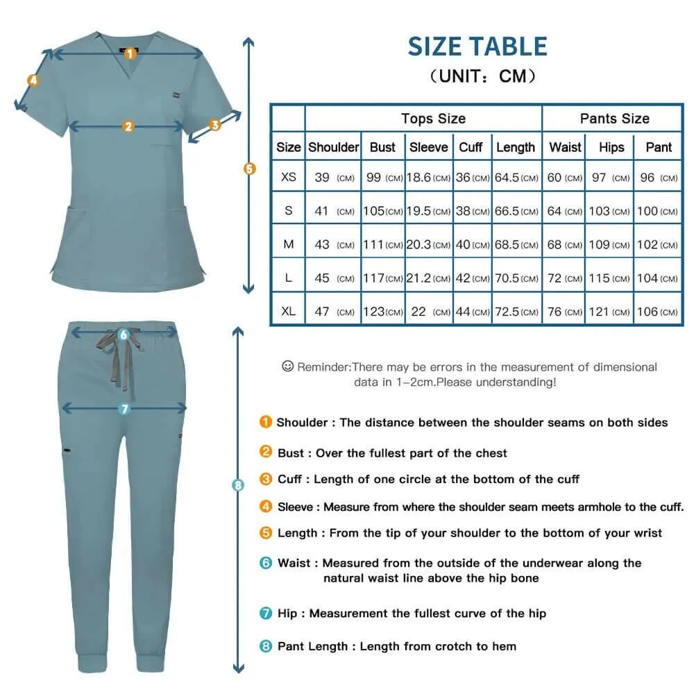 Hospital Doctor Nursing Set Unisex Wholesale Casual Jogger Suits Short