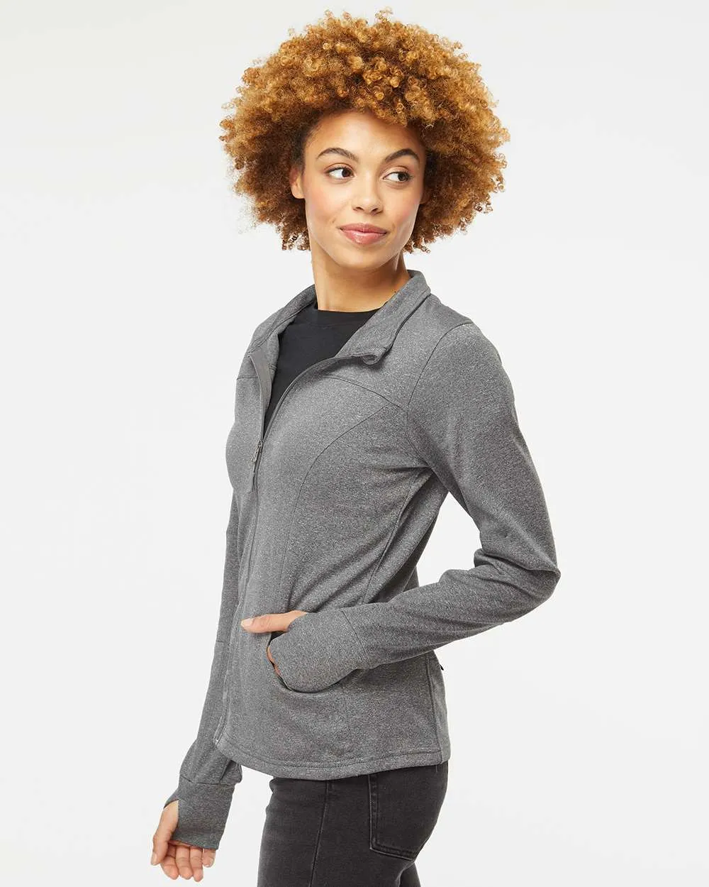 Independent Trading Co. Women's Poly-Tech Full-Zip Track Jacket EXP60PAZ