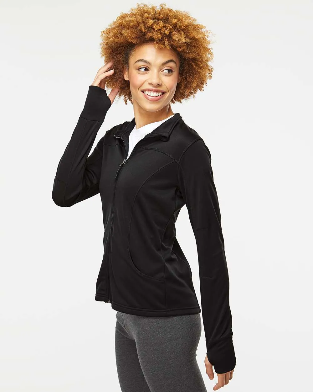 Independent Trading Co. Women's Poly-Tech Full-Zip Track Jacket EXP60PAZ