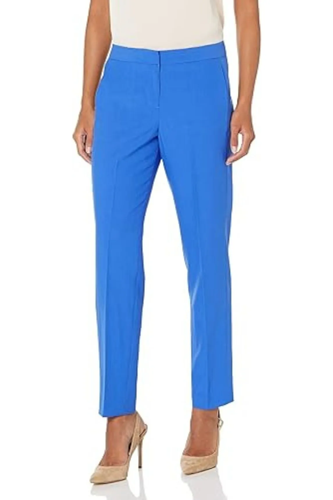 Le Suit Petite Stretch Crepe One Button Pantsuit