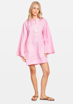 LEIDEN ORGANIC LINEN TUNIC PINK