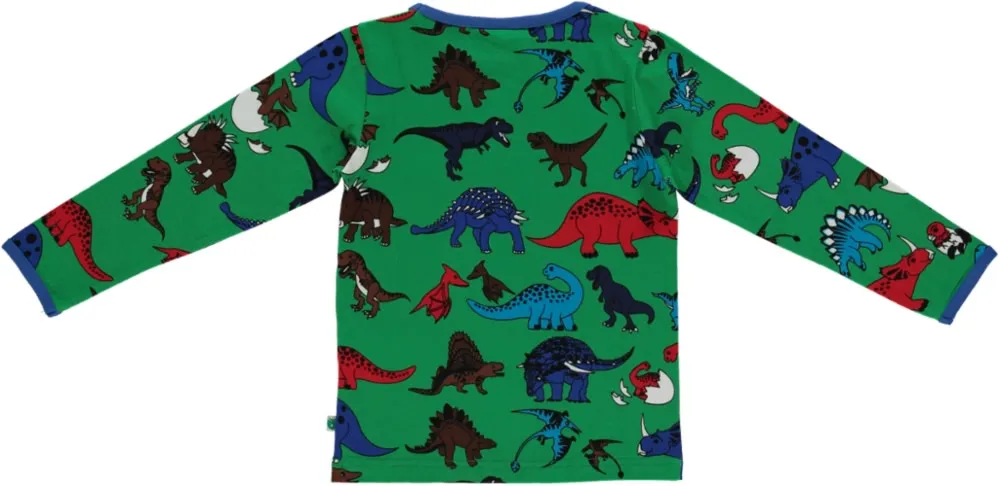 Long-sleeved top with dinosaurs