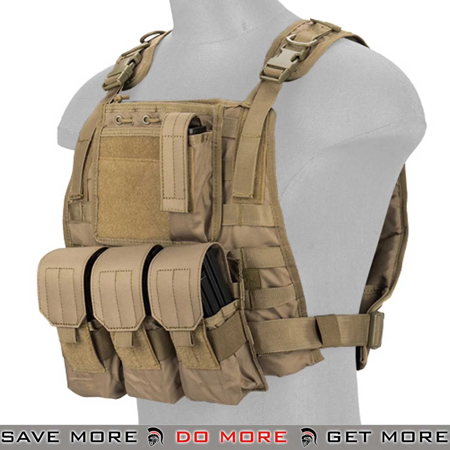 LT CA-301 1000D Lightweight Airsoft Tactical MOLLE Plate Carrier