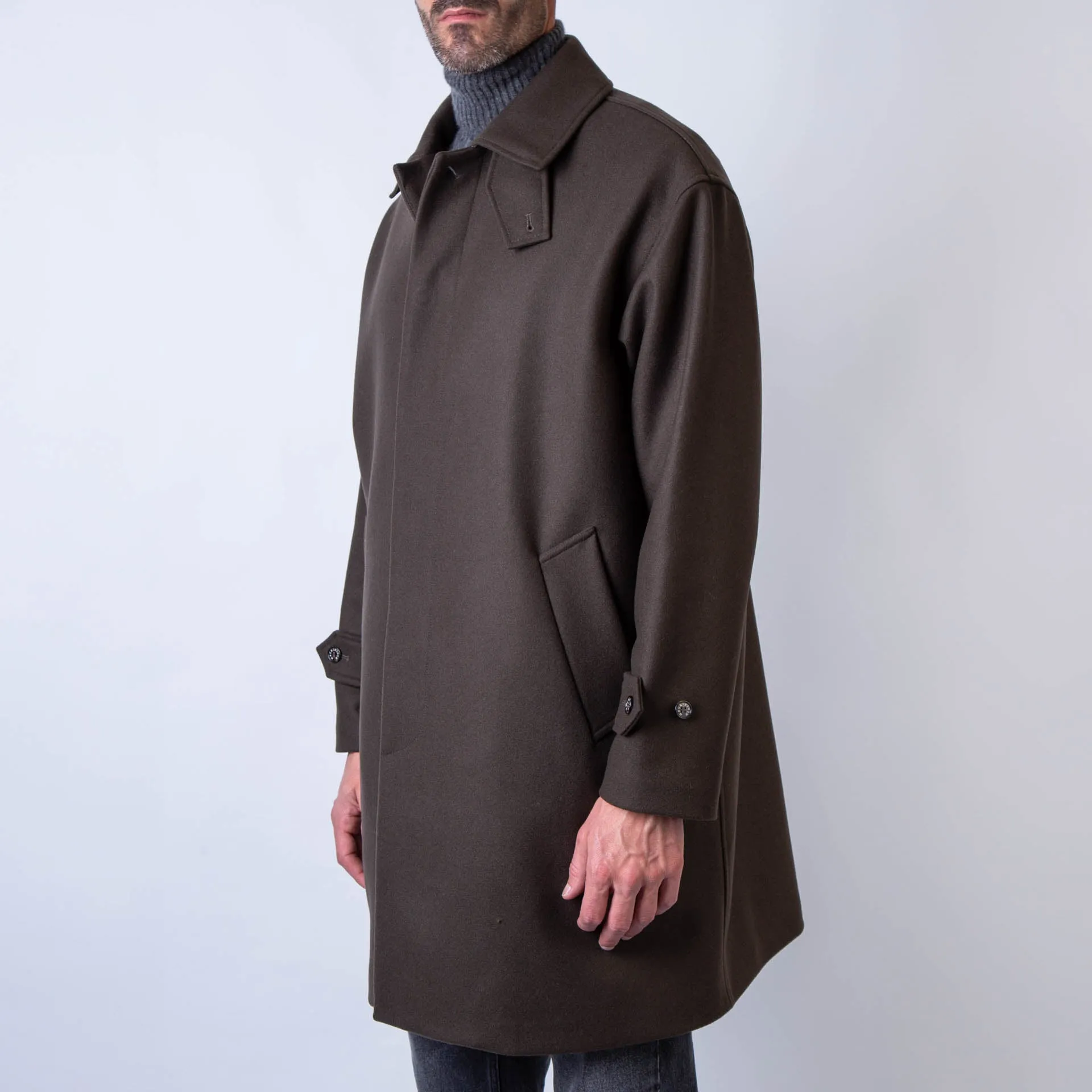 MACKINTOSH COAT SOHO-AGN08 D.OLIVE MO8682 OLIVE