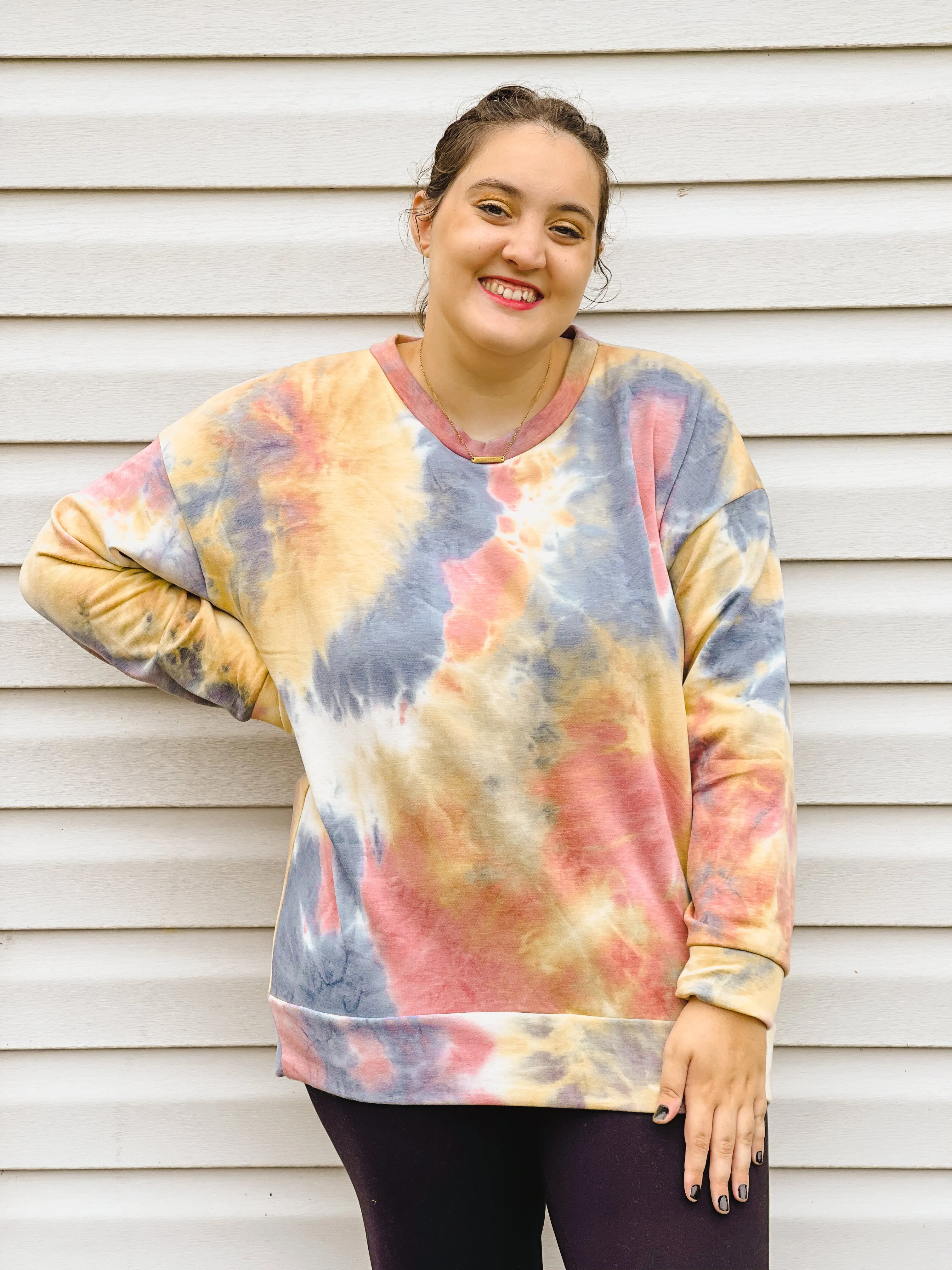 Mellow Morning Tie Dye Crewneck Pullover