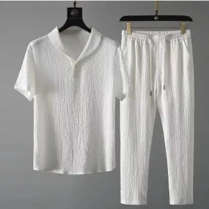 Men T-Shirts Pants Suit