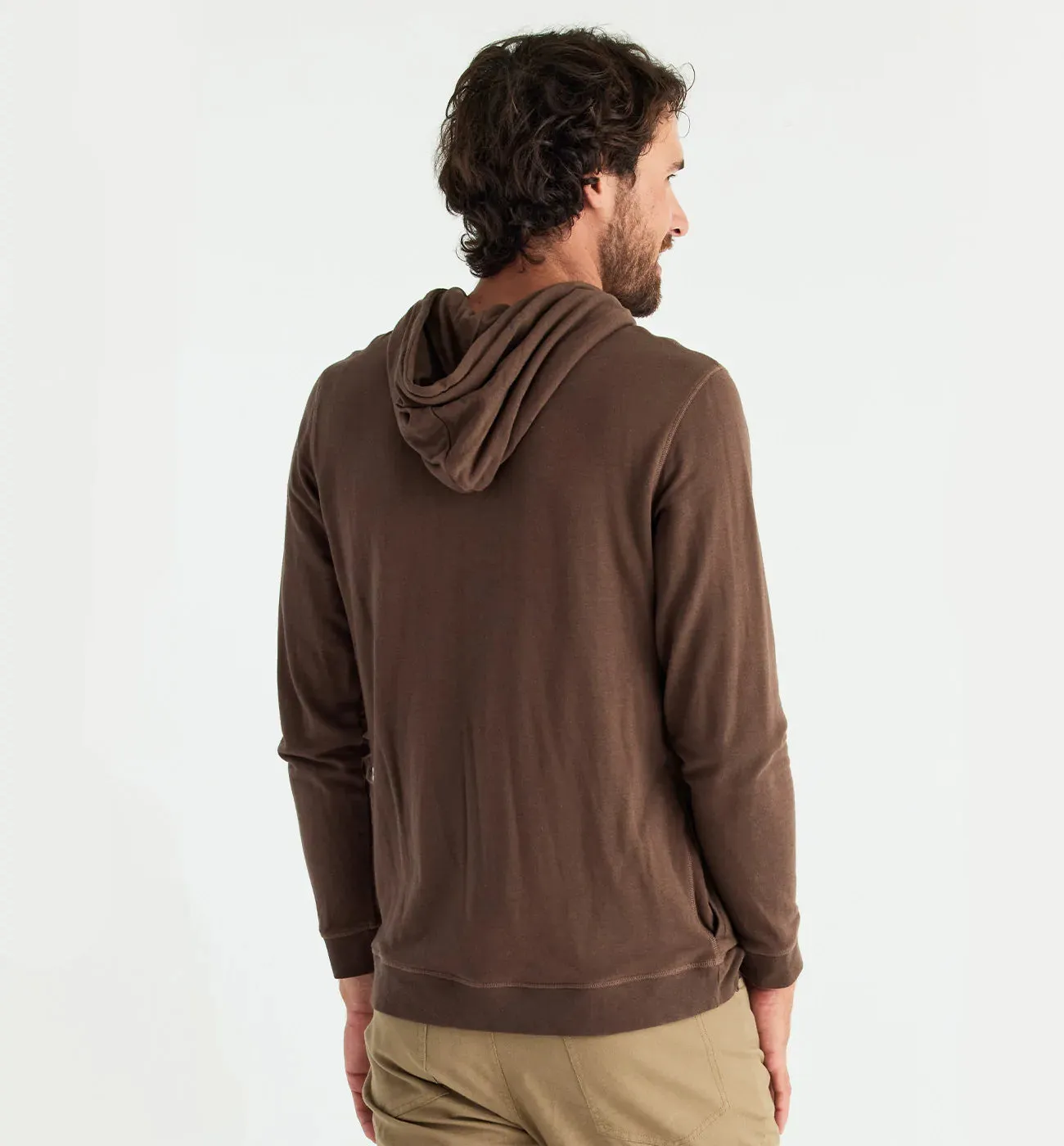 Men's Bamboo Heritage Fleece Hoodie - Mustang