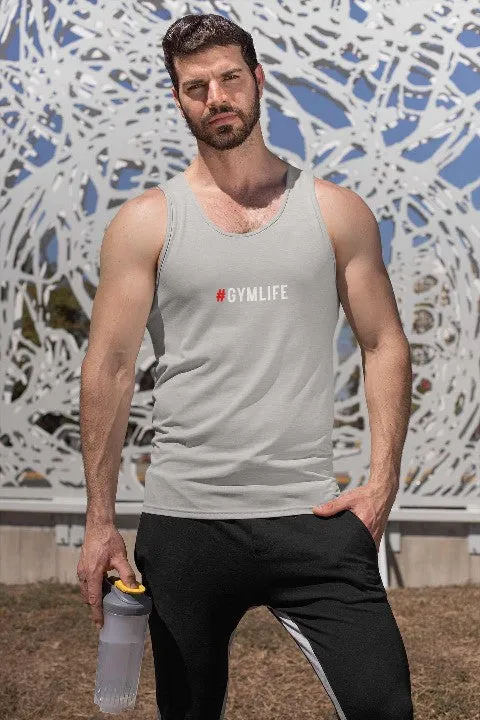 Mens Vest Tops '#GYMLIFE' Design