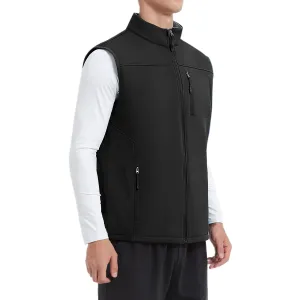 MOTEEPI Mens Sleeveless  Fleece Lined Lightweight  Golf Vests Outerwear