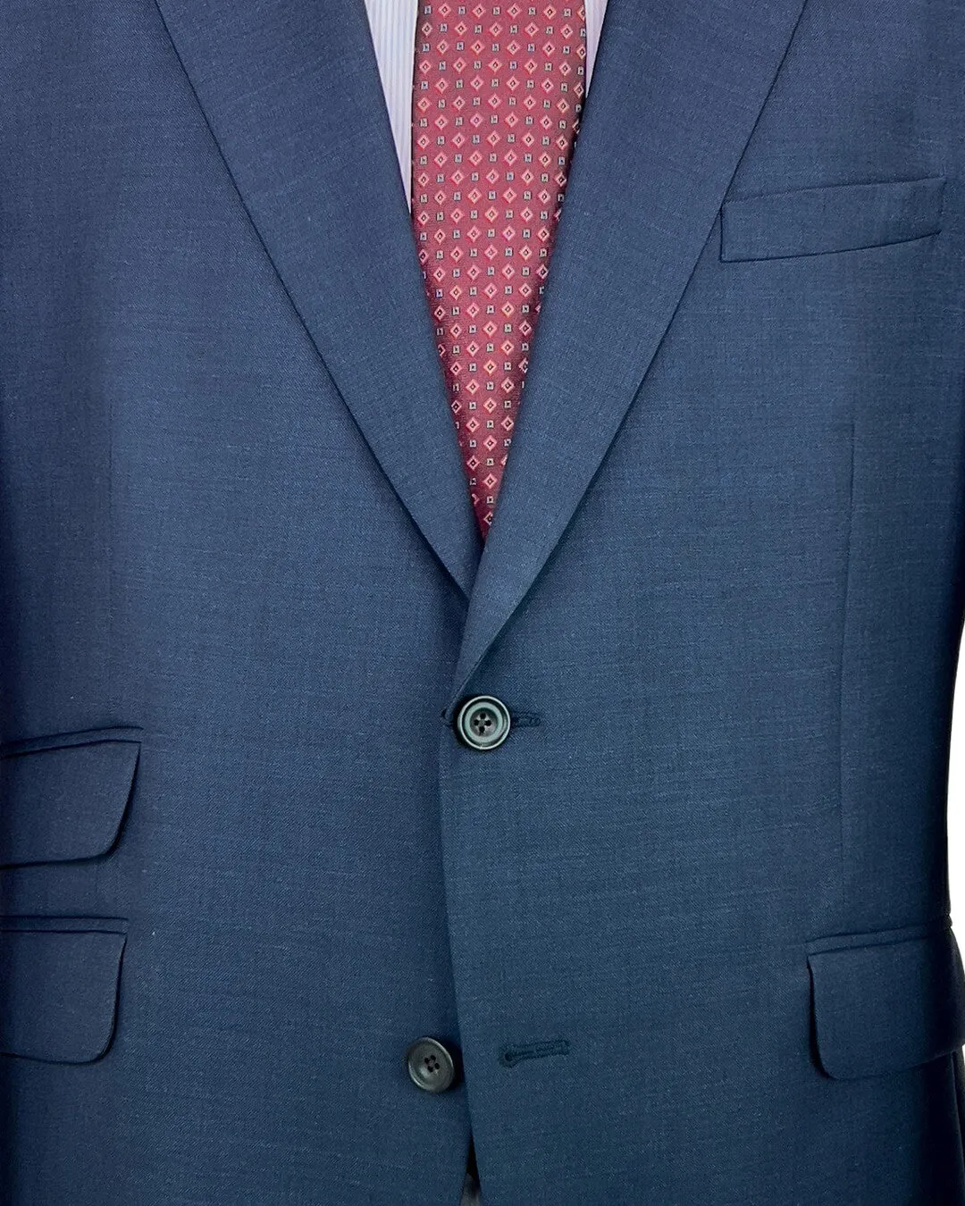 Navy Super 120 Microweave Suit