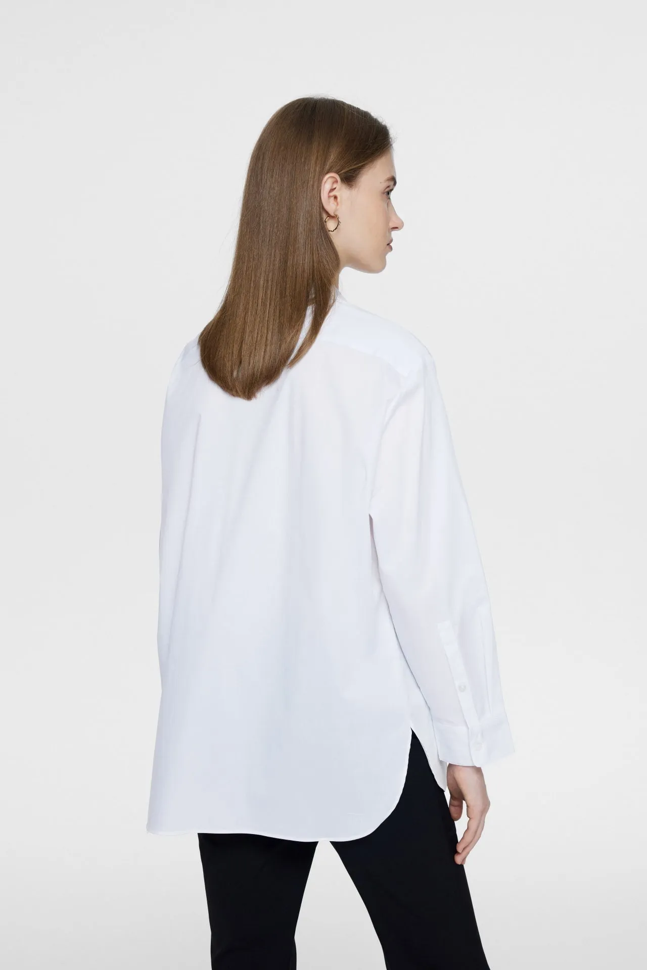 Ocean UV Protection Stretchable Fine Twill Oversized Shirt