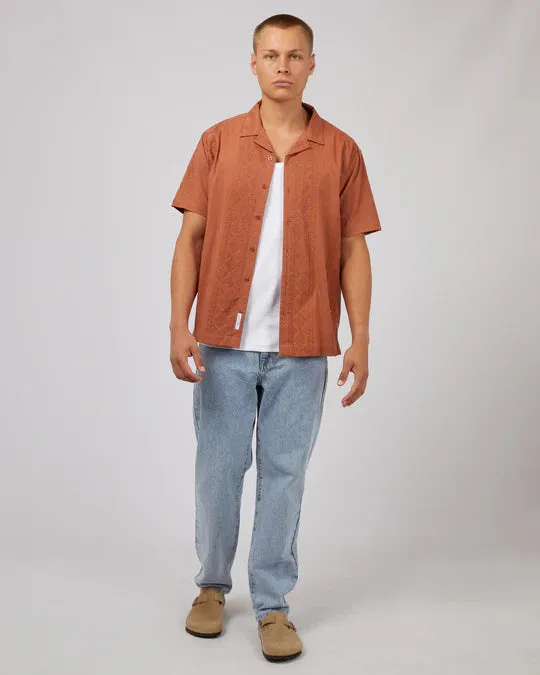 SILENT THEORY - Hendrick SS Shirt - TAN