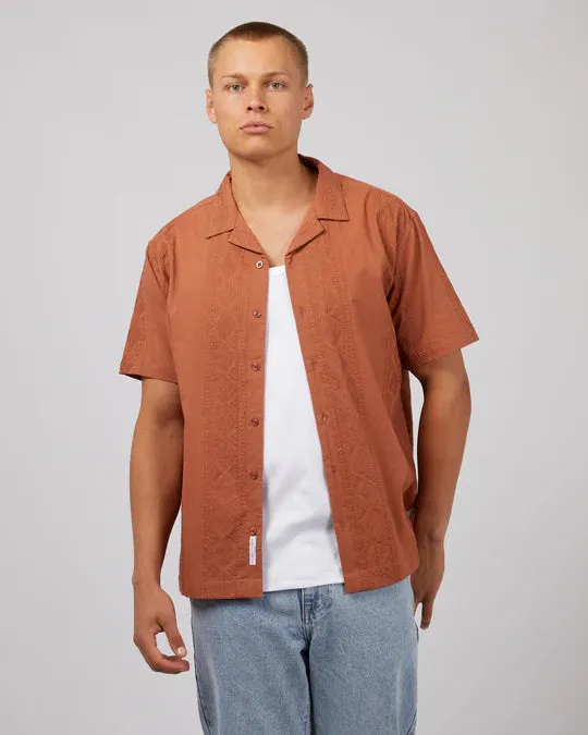 SILENT THEORY - Hendrick SS Shirt - TAN