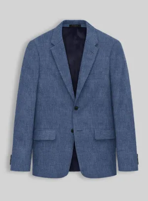 Stylbiella Spring Smoked Blue Linen Jacket