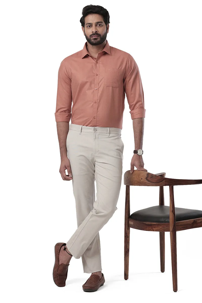 Super Soft - Yam Orange Formal Shirts for Men | Ariser