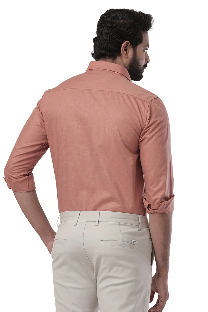 Super Soft - Yam Orange Formal Shirts for Men | Ariser