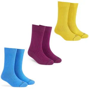 Unisex Crew Socks - Cotton 3-Pack for Effortless Style