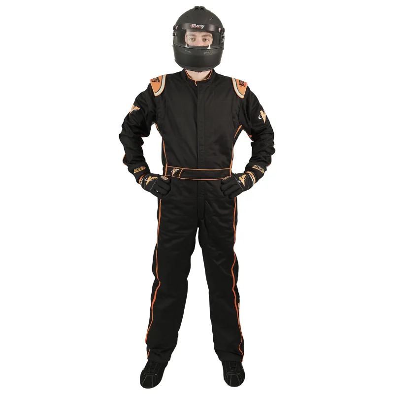 Velocity 5 Race Suit - Black/Fluo Orange