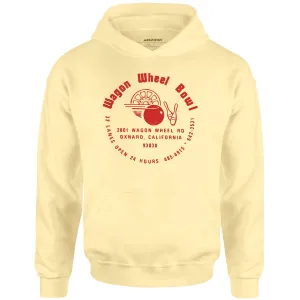 Wagon Wheel Bowl - Oxnard, CA - Vintage Bowling Alley - Unisex Hoodie