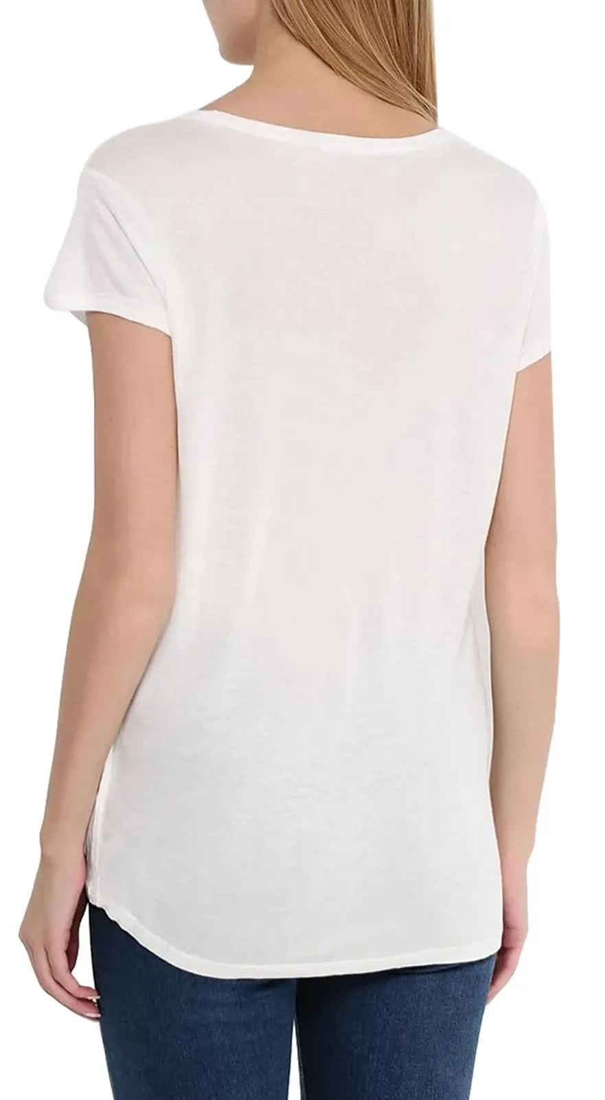 Women Printed Round Scoop Neck T-Shirt - XS/S