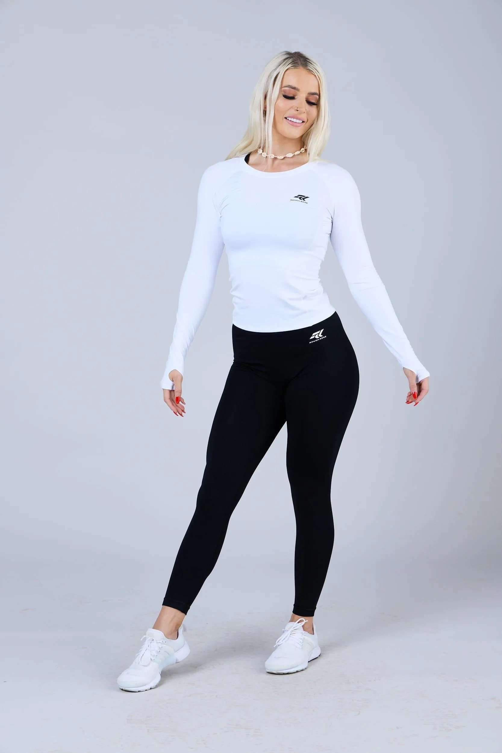 Womens HeatX© Long Sleeve White